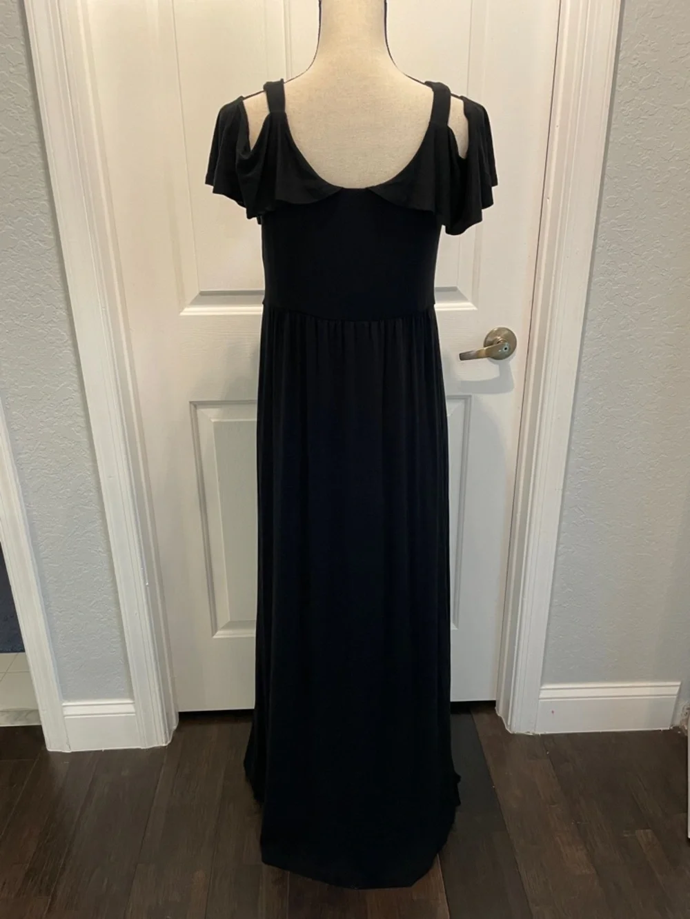 Soma Black Ruffle-Trim Maxi Dress - Picture 7 of 7